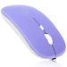 2.4GHz & Bluetooth Rechargeable Mouse for Tecno Spark 6 Go Bluetooth Wireless Mouse for Laptop / PC / Mac / iPad pro / Computer / Tablet / Android Violet Purple