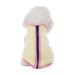 yuehao pet supplies pet dog autumn/winter clothing warm velvet soft high collar zipper vest pet clothing large dog small dog white