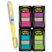 Post-it-1PK Page Flag Value Pack Assorted Colors 200 Flags And Highlighter With 50 Flags
