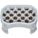 Neater Pet Brands Raised Neater Slow Feeder - Elevated & Adjustable Feeding Height - Improves Digestion Stops Obesity and Slows Down Eating 6 Cups Vanilla Bean