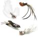 Cat Toy Replacement Interactive 4PCS Faux Bird Cat Wand Refill Cat Teaser Refill