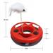 Cat Training Toys Single-layer Amusement Plate Mouse Cat Toys Cat Turntable Pet Interactive Toys Cat Supplies Pet Red