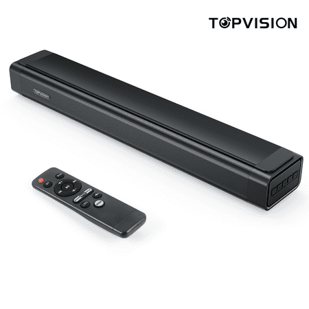 TOPVISION Sound Bar for TV 21 Soundbar Bluetooth 5.0 with Led Light 3D Surround TV Speaker with Optical/AUX/HDMI/USB Connect L182