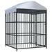 Carevas Outdoor Dog Kennel with Roof 59.1 x59.1 x82.7