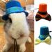 Windfall 1 Set Hamster Hat with Bow Tie Holiday Dress Up All-matched Halloween Small Animal Outfit Suit for Guinea Pig Festive Funny Cap Head Accessories