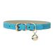 Popvcly Dog PU Collar for Small Large Dogs PU Leather Dog Collar Cat Puppy Pet Collar Blue S