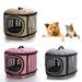 SPRING PARK Foldable Pet Dog Cat Carrier Cage Travel Kennel - Portable Pet Carrier Outdoor Shoulder Bag for Puppy Kitty Small Medium Animal Bunny Ferrets Transport Carry