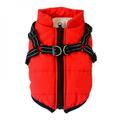 Clearance Pet Dog Jacket with Harness Windproof Pet Dog Padded Coat Clothes French Bulldog Pet Puppy Yorkie Outfits