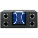 Seismic Audio - SA-PGCE10LED - Dual 10 Inch 1000 Watt Car Audio Subwoofer Box with LED Lights & Plexiglass Window