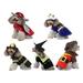 Deyuer Pet Winter Clothes Prince Knight Fire Suit Cosplay Costume Keep Warm Funny Coat Holiday Party Dress Up Small Dogs Christmas Halloween Costume Pet Supplies