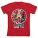 DC League of Super Pets Characters in Circle Youth Red Graphic Tee-Medium