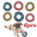 Dicasser Dog Rope Toy for Aggressive Chewers - 6 Pack Cotton Rope Dog Chew Toys Dog Toys Set with 100% Natural Cotton Dog Toys for Medium to Large Breed Dogs Blue Red Orange