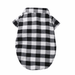 Plaid Pet Shirt Dog Polo Shirt Pet Clothes Breathable Cat T-Shirt (Size XS).LK8