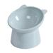 Cat Raised Bowl with Stand 45Â° Tilted Pet Feeder Bowl Easy to Clean PP Material