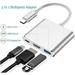 USB-C to HDMI Adapter 3 in 1 Type C to HDMI 4K Adapter Digital AV Cable and USB C Charging Port and USB 3.0 Port with 1080P Resolution Sync Screen for I phone15 MacBook I PAD Chrome to TV Screen