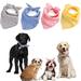 4PCS Pet Bandanas Cotton Dog Bandanas Scarf Bowties Collar Pet Square Bib For Puppies Kittens Dog Neck Scarf