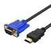 Limei HDMI Gold Male To VGA HD-15 Male 15Pin Adapter Cable 1.8M 1080P - ONLY for PC/Laptops HDMI to Monitor VGA Connection (32.8 Feet)