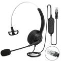 TSV USB Headset with Microphone Noise Cancelling Mute Mic Stereo Computer Headphone for Call Center Office Business PC Softphone Calls Teams Skype Chat Clear Voice for Voice Recognition