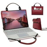 Lenovo ThinkPad X390 Yoga Laptop Sleeve Labanema Laptop Protective Case for Lenovo ThinkPad X390 Yoga Waterproof Leather Protective Cover with Handle for Lenovo ThinkPad X390 Yoga (Red)