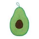 TureClos Avocado Scratching Pad Adorable Scratching Board Sisal Scratching Post Green Sleeping Rug Pad with Hanging Rope for Cat Pet Home Wall Living Room Bedroom Cat Cafe
