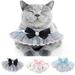 Cheers US Cat Bandana for Cats Princess Cat Costumes for Cats Cute Lace Dog Bandanas Accessories for Cats Small Dogs Outfit for Birthday Party