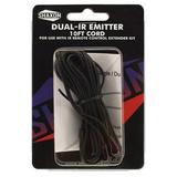 Shaxon Dual-IR Emitter With 10 Cord For Infrared Remote Control Extender Kit SHX-IR2E-B