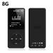 MP3 Player 8GB MP3 Player with Bluetooth 4.0 Portable high Fidelity Lossless Sound Quality MP3 Music Player and FM Radio Recorder e-Book 1.8 inch Screen (Black)