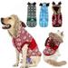 1PC Dog Sweater And Hat Set Holiday Christmas Reindeer Hoodie Dog Sweater Knitwear for Cold Weather Small Medium Sized Dog Puppy Kitten Cats Dog Winter Coat Costume (XS-2XL)