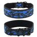 Pet Reflective Collar Dog Collar With Buckle Adjustable Pitbull Leash Dog Chain For Small Medium Large Dogs Blue L