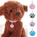 Realyc Pet ID Tag Paw Shape Decor Accessories Engravable Shiny Alloy Pet Dog ID Tag Pet Supplies