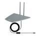 ANTOP Antenna Inc. AT-221BV Titanium Aero + Amplified Indoor HDTV Antenna (Titanium)