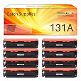 Catch Supplies Compatible toner for HP 131A Laserjet Pro 200 Color M251nw M251n MFP M276nw M276n Printer ink (2*Black/2*Cyan/2*Yellow/2*Magenta 8-Pack)