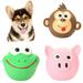 Shulemin Monkey Frog Pig Shape Squeaker Pet Dog Puppy Chewing Teeth Cleaning Play Toy Monkey