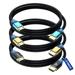 HDMI Cable 8k (Maximm Cable?s New Upgraded Design) HDMI 2.1 3ft Certified 48Gbps 8K@60Hz 18Gbps 4K@120Hz Ultra High-Speed Gaming HDMI Cable 8k/4k Cable 3 Pack UL-Listed