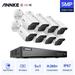 ANNKE 8CH 4K Ultra HD H.265+ DVR Video Security System 8pcs 5MP HD Cameras with EXIR LED IR Night Vision Email Alert with Snapshots