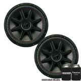 Kicker CVR15 CompVR 15-Inch (380mm) Subwoofer 2-Ohm DVC Bundle