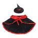 LIWEN Pet Halloween Cats Dog Spoof Vampire Hat Cloak Set Magician Role Playing Costume