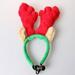 Shop Clearance! Christmas Reindeer Antlers with Ears Antlers Dog Accessory Holiday Headband for Pet Dogs Cats