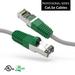 1ft (0.3M) Cat.5E Shielded Crossover Cable Gray Wire/Green Boot Cable 1 Feet (0.3 Meters) Gigabit LAN Network Cable RJ45 High Speed Patch Cable Green (4 Pack)