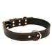 OUNONA Collar Dog Puppy Leather Round Padded Cat Costume Pet Rolled Buckle Studded Training Walking