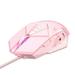 Toma Gaming Mouse Wired USB Ergonomic Game Mouse Pink Mute RGB 7 Buttons Mice Optical Office Computer Mouse For Desktop Laptop