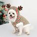 60% Off Clear! SUWHWEA Medium And Large Dogs Christmas Pet Clothes Costumes Elk Striped Warm Cat Pet Clothes Pet Supplies on Clearance Fall Savings in Season