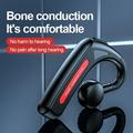 M-618 Bone Conduction Headphones Open-Ear Wireless Bone Conduction Bluetooth Headphones for Sport Fitness Red