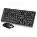 Wireless Keyboard Mouse Combo 2.4GHz Slim Full Size Wireless Keyboard and Mouse Set for PC Laptop Windows Quiet and Ergonomic