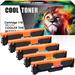 Cool Toner 5-Pack Compatible Toner Cartridge for Canon 118 Cartridge imageCLASS MF8350CDN MF8380CDW MF8580CDW MF726CDW MF729CD Color Laser Printer Replacement Part Black Cyan Magenta Yellow