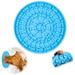 Dog Licking Mat with Suction Cups - Food Slow Feeder Pad for Dog Anxiety Relief Blue