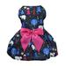 Holiday Theme Dog Outfit Romantic Dogs Dresses Lightweight Velvet Pet Clothes Dog Costume Puppy Dress Doggie Party Girl One Piece with Bowknot Cat Apparel