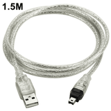 Cable USB MALE To Firewire Plug To Mini 4-Pin To Firewire Adaptor for Peripheral Devices That Are Compatible Only with This TYPE of Adaptor