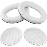 Replacement Ear Pads Cushions Earpads Compatible with Boses QuietComfort 35 (Boses QC35) and Quiet Comfort 35 II (Boses QC35 II) Over-Ear Headphones (White)