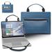 Asus VivoBook Flip 14 TP412UA Laptop Sleeve Leather Laptop Case for Asus VivoBook Flip 14 TP412UA with Accessories Bag Handle (Blue)